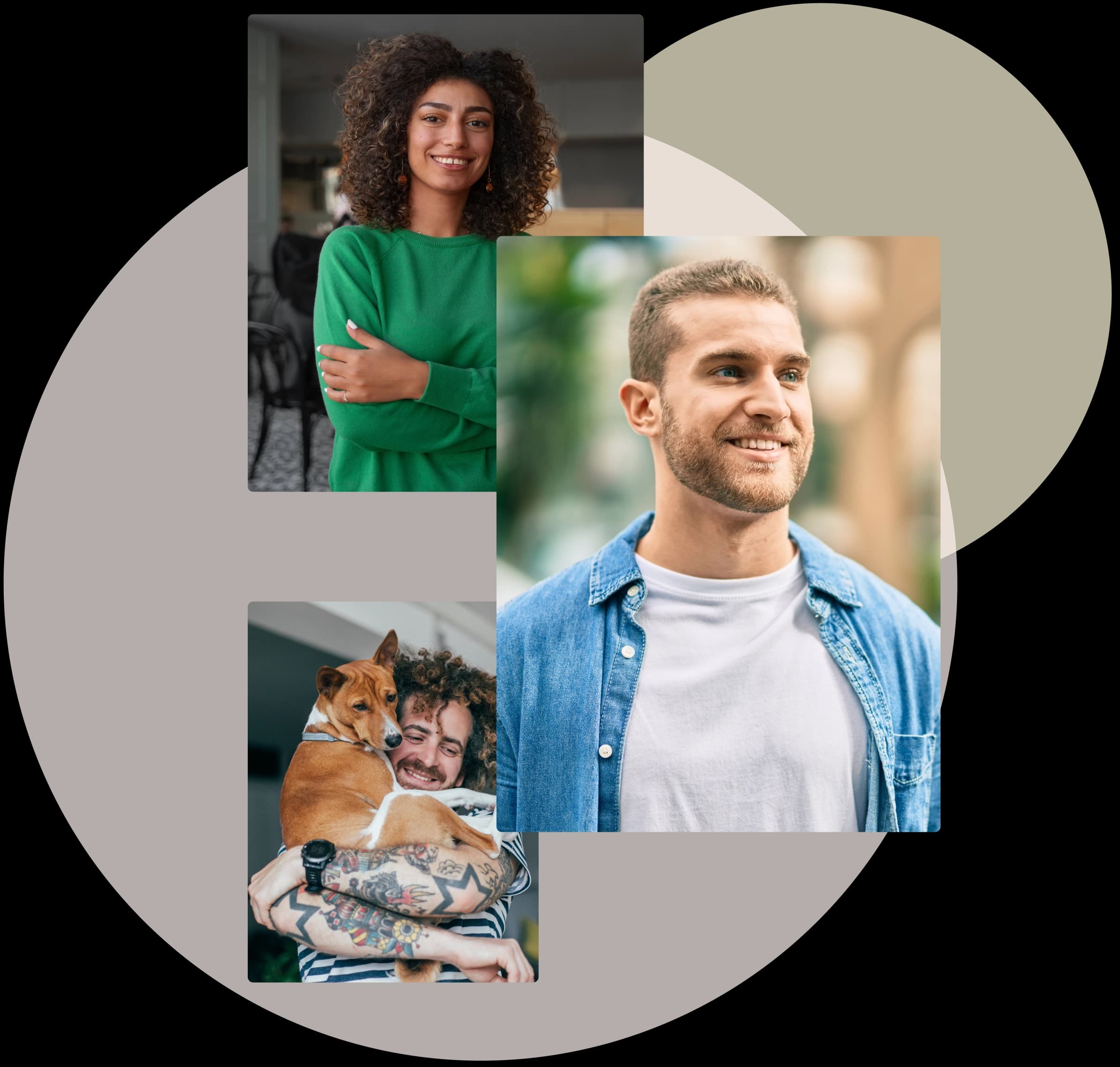 Collage of people experiencing wellbeing and personal growth