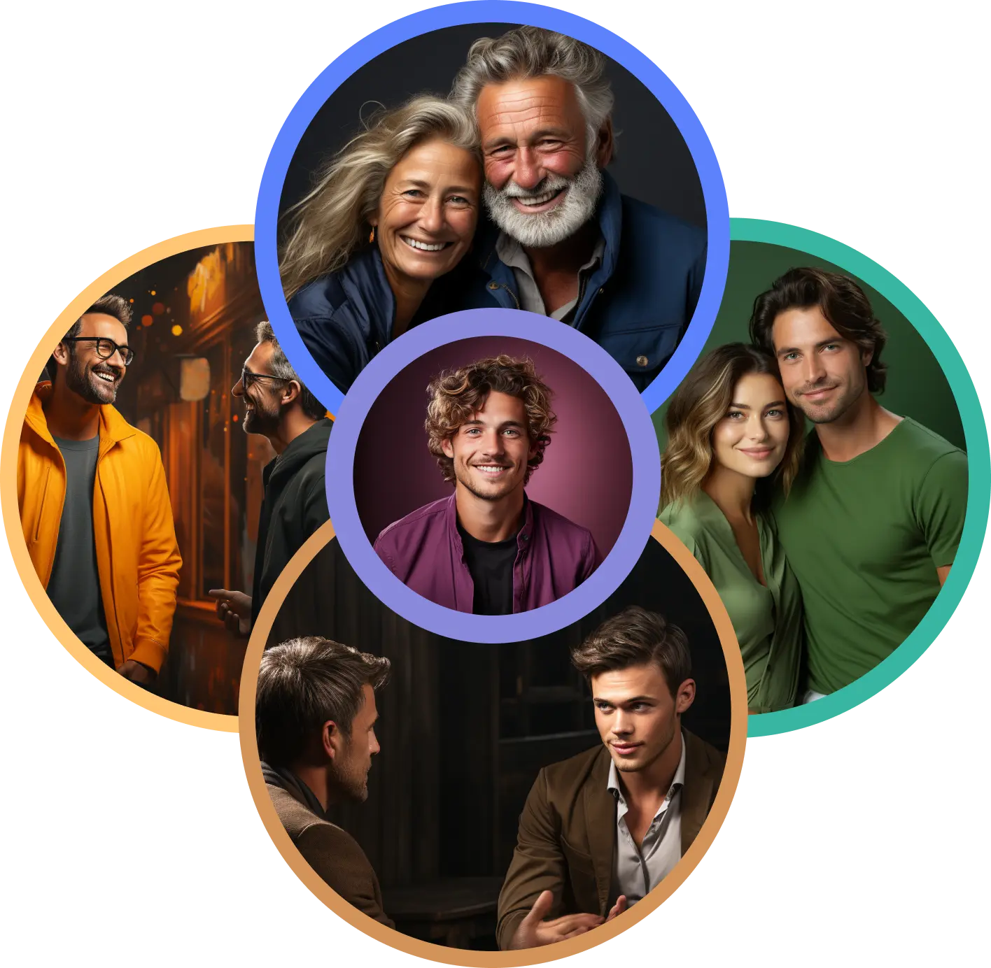 Five spheres of wellbeing: self, relationship, family, work, and community